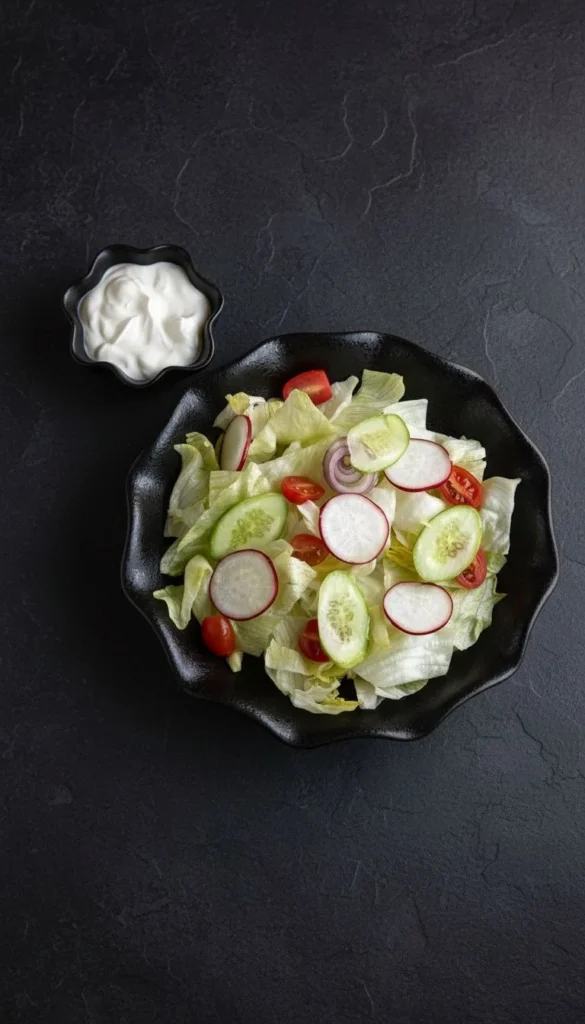 18 Салат из овощей со сметаной / Vegetable salad with sour cream